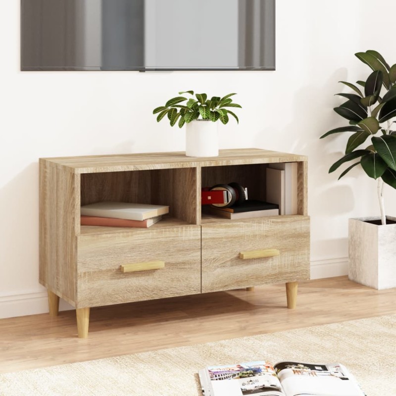 vidaXL TV-Schrank Sonoma-Eiche 80x36x50 cm Holzwerkstoff vidaXL TV-Schrank Sonoma-Eiche 80x36x50 cm Holzwerkstoff
