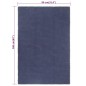 vidaXL Teppich Rechteckig Marineblau 80x160 cm Baumwolle vidaXL Teppich Rechteckig Marineblau 80x160 cm Baumwolle