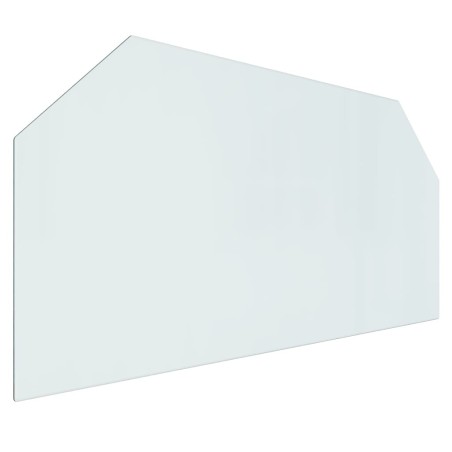 vidaXL Kaminofen Glasplatte Sechseck 120x60 cm