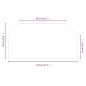 vidaXL Kaminofen Glasplatte Sechseck 120x60 cm vidaXL Kaminofen Glasplatte Sechseck 120x60 cm