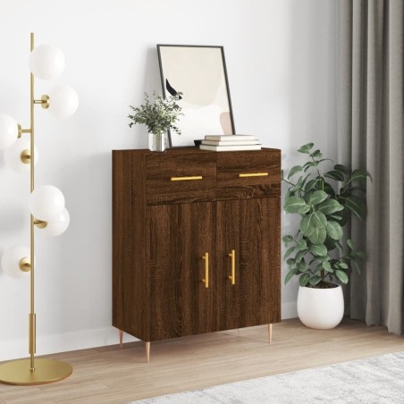 vidaXL Sideboard Braun Eichen-Optik 69,5x34x90 cm Holzwerkstoff