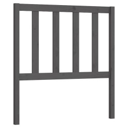 vidaXL Kopfteil Grau 106x4x100 cm Massivholz Kiefer