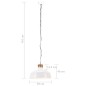 vidaXL Hängelampe Industriestil 58 cm Weiß E27 vidaXL Hängelampe Industriestil 58 cm Weiß E27