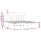 vidaXL Bettgestell mit Kopfteil Metall Schwarz 183x213 cm vidaXL Bettgestell mit Kopfteil Metall Schwarz 183x213 cm