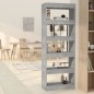 vidaXL Bücherregal/Raumteiler Betongrau 60x30x166 cm Holzwerkstoff vidaXL Bücherregal/Raumteiler Betongrau 60x30x166 cm Holzwerkstoff