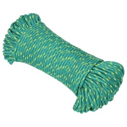 vidaXL Bootsseil Grün 3 mm 25 m Polypropylen