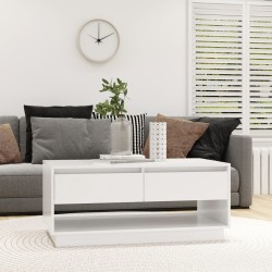 vidaXL Couchtisch Weiß 102,5x55x44 cm Holzwerkstoff