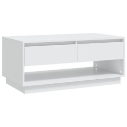 vidaXL Couchtisch Weiß 102,5x55x44 cm Holzwerkstoff