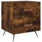 vidaXL Nachttisch Räuchereiche 40x35x47,5 cm Holzwerkstoff vidaXL Nachttisch Räuchereiche 40x35x47,5 cm Holzwerkstoff
