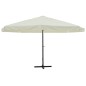 vidaXL Sonnenschirm Weiß 500 cm Aluminium vidaXL Sonnenschirm Weiß 500 cm Aluminium