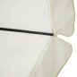 vidaXL Sonnenschirm Weiß 500 cm Aluminium vidaXL Sonnenschirm Weiß 500 cm Aluminium