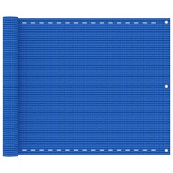 vidaXL Balkon-Sichtschutz Blau 75x400 cm HDPE