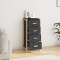 vidaXL Highboard Schwarz 42x38x90 cm Holzwerkstoff vidaXL Highboard Schwarz 42x38x90 cm Holzwerkstoff