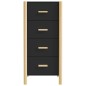 vidaXL Highboard Schwarz 42x38x90 cm Holzwerkstoff vidaXL Highboard Schwarz 42x38x90 cm Holzwerkstoff