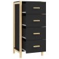 vidaXL Highboard Schwarz 42x38x90 cm Holzwerkstoff vidaXL Highboard Schwarz 42x38x90 cm Holzwerkstoff