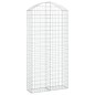 vidaXL Gabione mit Hochbogen 100x30x200/220 cm Verzinktes Eisen vidaXL Gabione mit Hochbogen 100x30x200/220 cm Verzinktes Eisen