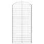 vidaXL Gabione mit Hochbogen 100x30x200/220 cm Verzinktes Eisen vidaXL Gabione mit Hochbogen 100x30x200/220 cm Verzinktes Eisen