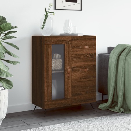 vidaXL Sideboard Braun Eichen-Optik 69,5x34x90 cm Holzwerkstoff