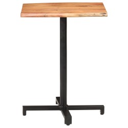 vidaXL Bistrotisch mit Baumkanten 60x60x75 cm Akazie Massivholz