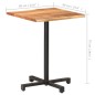 vidaXL Bistrotisch mit Baumkanten 60x60x75 cm Akazie Massivholz vidaXL Bistrotisch mit Baumkanten 60x60x75 cm Akazie Massivholz