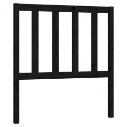 vidaXL Kopfteil Schwarz 106x4x100 cm Massivholz Kiefer