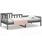 vidaXL Tagesbett Grau 90x190 cm Massivholz Kiefer vidaXL Tagesbett Grau 90x190 cm Massivholz Kiefer