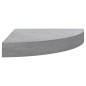 vidaXL Eck-Wandregal 4 Stk. Betongrau 35x35x3,8 cm MDF vidaXL Eck-Wandregal 4 Stk. Betongrau 35x35x3,8 cm MDF
