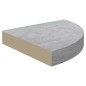vidaXL Eck-Wandregal 4 Stk. Betongrau 35x35x3,8 cm MDF vidaXL Eck-Wandregal 4 Stk. Betongrau 35x35x3,8 cm MDF