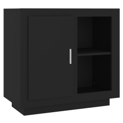 vidaXL Sideboard Schwarz 80x40x75 cm