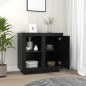 vidaXL Sideboard Schwarz 80x40x75 cm vidaXL Sideboard Schwarz 80x40x75 cm