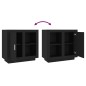 vidaXL Sideboard Schwarz 80x40x75 cm vidaXL Sideboard Schwarz 80x40x75 cm