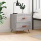 vidaXL Nachttisch Grau Sonoma 40x35x47,5 cm Holzwerkstoff vidaXL Nachttisch Grau Sonoma 40x35x47,5 cm Holzwerkstoff