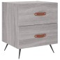 vidaXL Nachttisch Grau Sonoma 40x35x47,5 cm Holzwerkstoff vidaXL Nachttisch Grau Sonoma 40x35x47,5 cm Holzwerkstoff