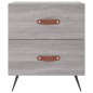 vidaXL Nachttisch Grau Sonoma 40x35x47,5 cm Holzwerkstoff vidaXL Nachttisch Grau Sonoma 40x35x47,5 cm Holzwerkstoff