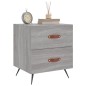 vidaXL Nachttisch Grau Sonoma 40x35x47,5 cm Holzwerkstoff vidaXL Nachttisch Grau Sonoma 40x35x47,5 cm Holzwerkstoff
