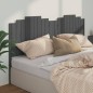 vidaXL Kopfteil Grau 206x4x110 cm Massivholz Kiefer