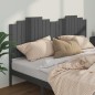 vidaXL Kopfteil Grau 206x4x110 cm Massivholz Kiefer