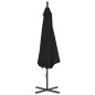 vidaXL Ampelschirm mit Stahlmast 300 cm Schwarz vidaXL Ampelschirm mit Stahlmast 300 cm Schwarz