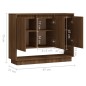 vidaXL Sideboard Braun Eichen-Optik 97x31x75 cm Holzwerkstoff vidaXL Sideboard Braun Eichen-Optik 97x31x75 cm Holzwerkstoff
