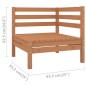 vidaXL 3-tlg. Garten-Lounge-Set Massivholz Kiefer Honigbraun vidaXL 3-tlg. Garten-Lounge-Set Massivholz Kiefer Honigbraun