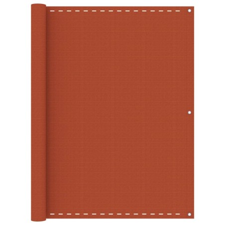vidaXL Balkon-Sichtschutz Orange 120x400 cm HDPE