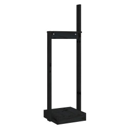 vidaXL Kaminholzhalter Schwarz 33,5x30x110 cm Massivholz Kiefer
