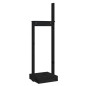 vidaXL Kaminholzhalter Schwarz 33,5x30x110 cm Massivholz Kiefer vidaXL Kaminholzhalter Schwarz 33,5x30x110 cm Massivholz Kiefer