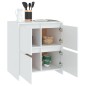 vidaXL Sideboard Weiß 70x41x75 cm Holzwerkstoff vidaXL Sideboard Weiß 70x41x75 cm Holzwerkstoff