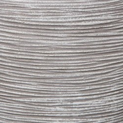 Capi Vase Blumentopf "Nature Rib" Kugelform 40 x 32 cm Elfenbein  