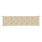 Gartenbank-Auflage Beige 200x50x7 cm Oxford-Gewebe Gartenbank-Auflage Beige 200x50x7 cm Oxford-Gewebe