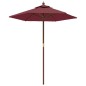vidaXL Sonnenschirm mit Holzmast Bordeauxrot 196x231 cm vidaXL Sonnenschirm mit Holzmast Bordeauxrot 196x231 cm