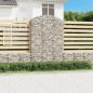vidaXL Gabione mit Hochbogen 150x30x220/240 cm Verzinktes Eisen vidaXL Gabione mit Hochbogen 150x30x220/240 cm Verzinktes Eisen