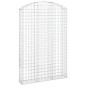 vidaXL Gabione mit Hochbogen 150x30x220/240 cm Verzinktes Eisen vidaXL Gabione mit Hochbogen 150x30x220/240 cm Verzinktes Eisen