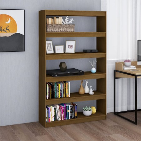 vidaXL Bücherregal/Raumteiler 100x30x167,5 cm Massivholz Kiefer